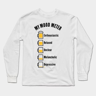 My Mood Meter (Beer Drinker / V1 / POS) Long Sleeve T-Shirt